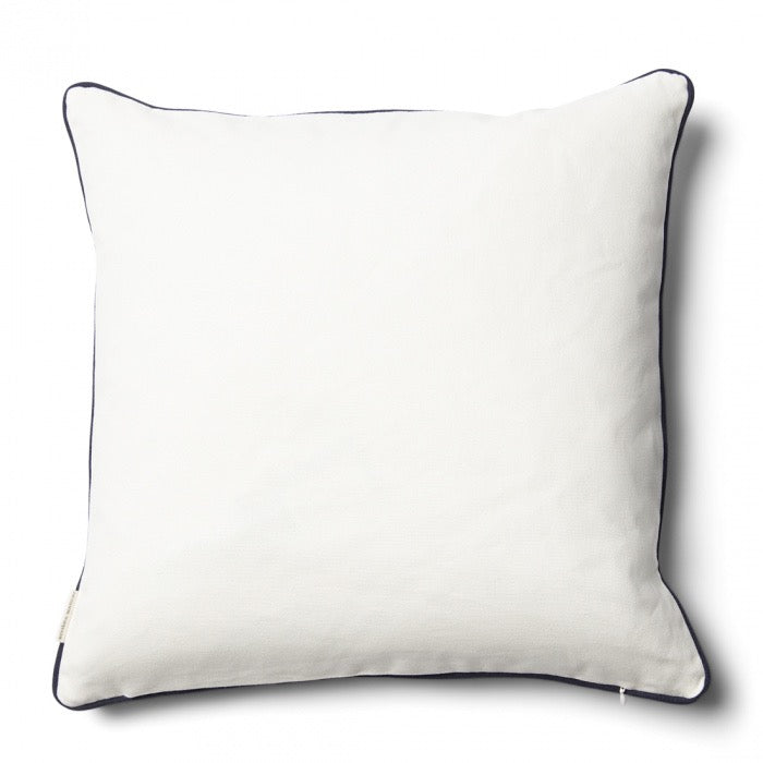 Kissenbezug Riviera Maison Monogram, weiß, 50x5