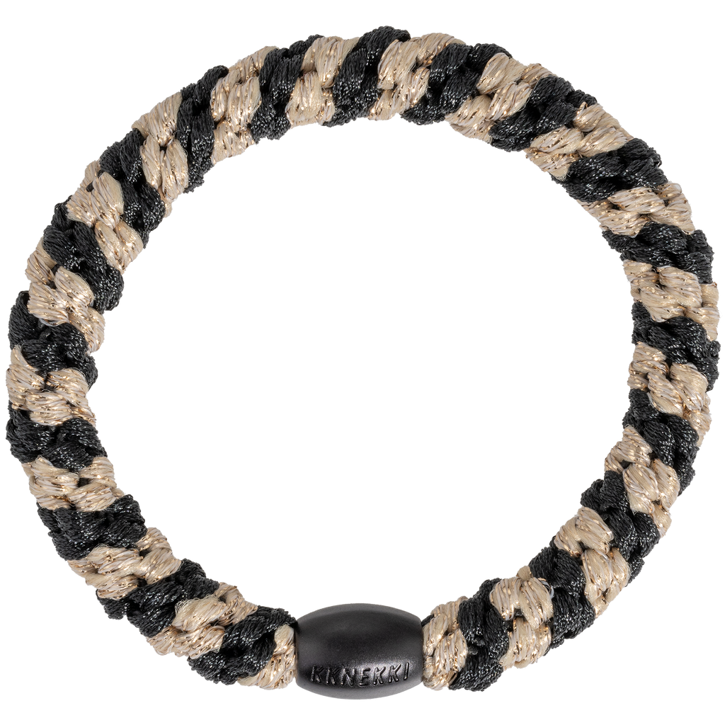 Black-beige glitter stripe– KKNEKKI