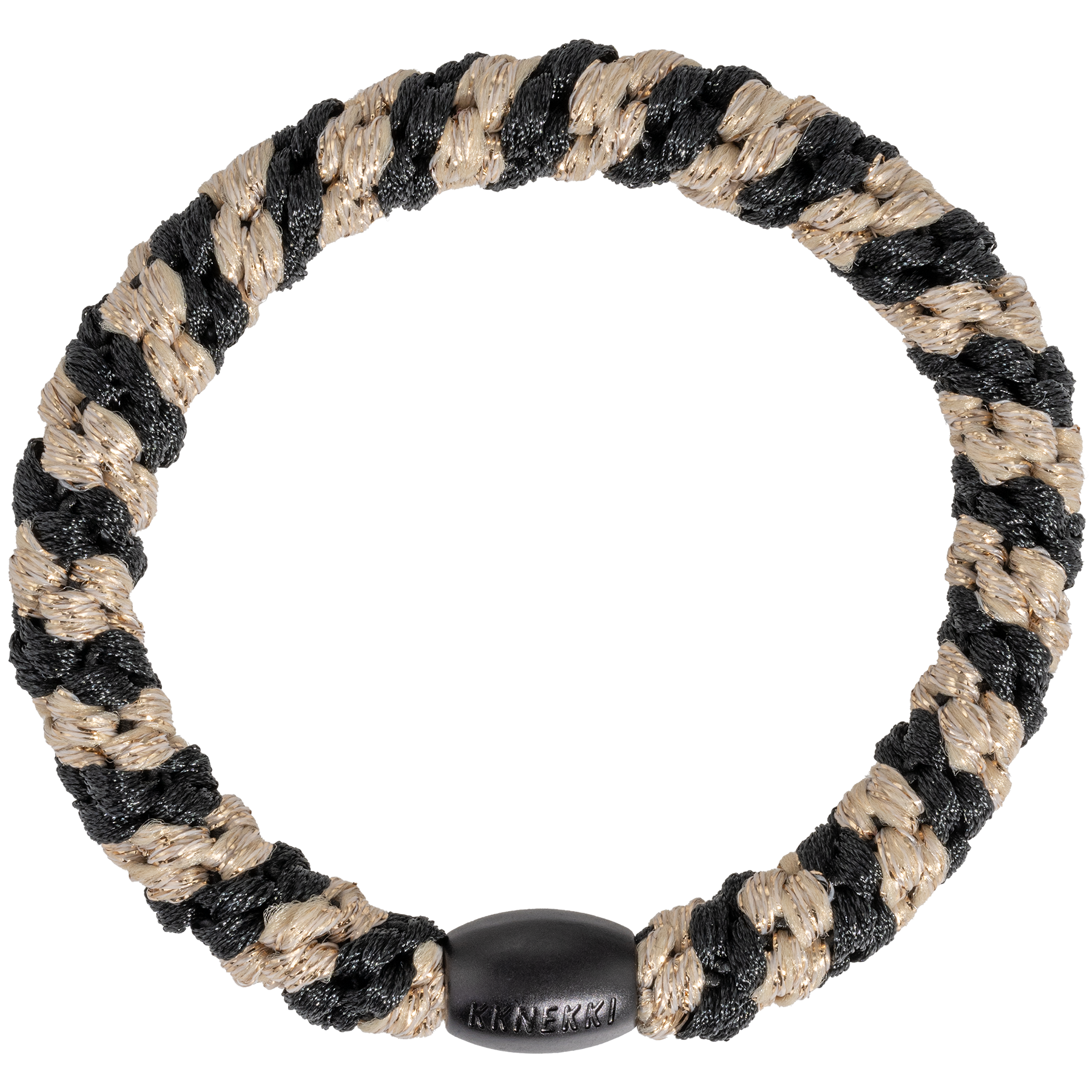Black-beige glitter stripe– KKNEKKI