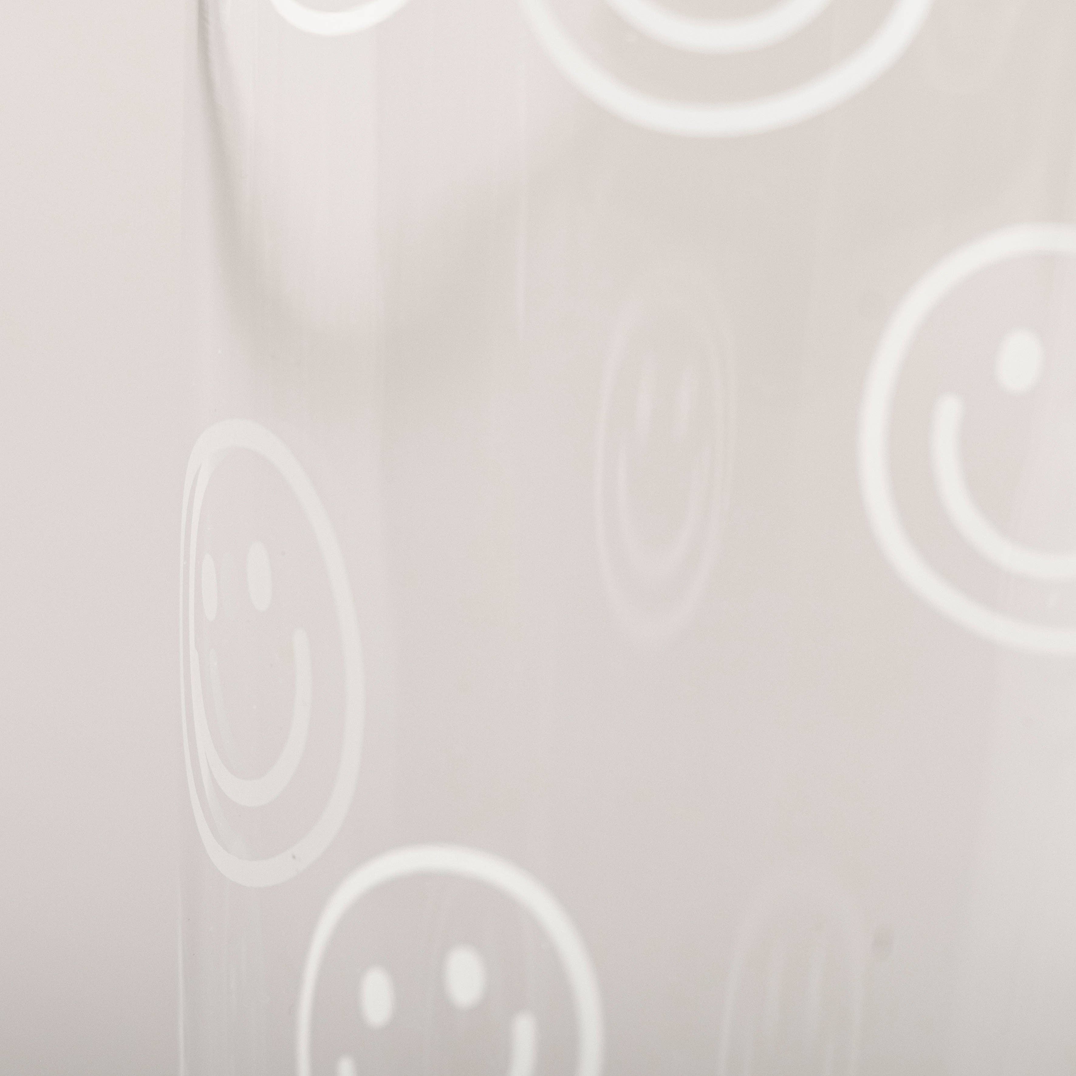Eulenschnitt Trinkglas Smileys – Weiß