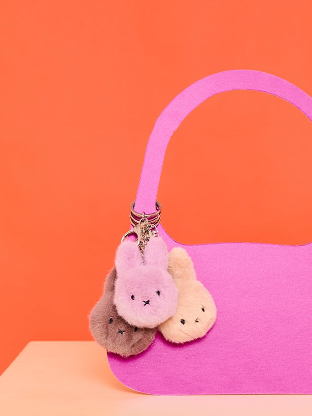 Miffy ECO Fuzzy Keychain aus 100% recyceltem Polyester