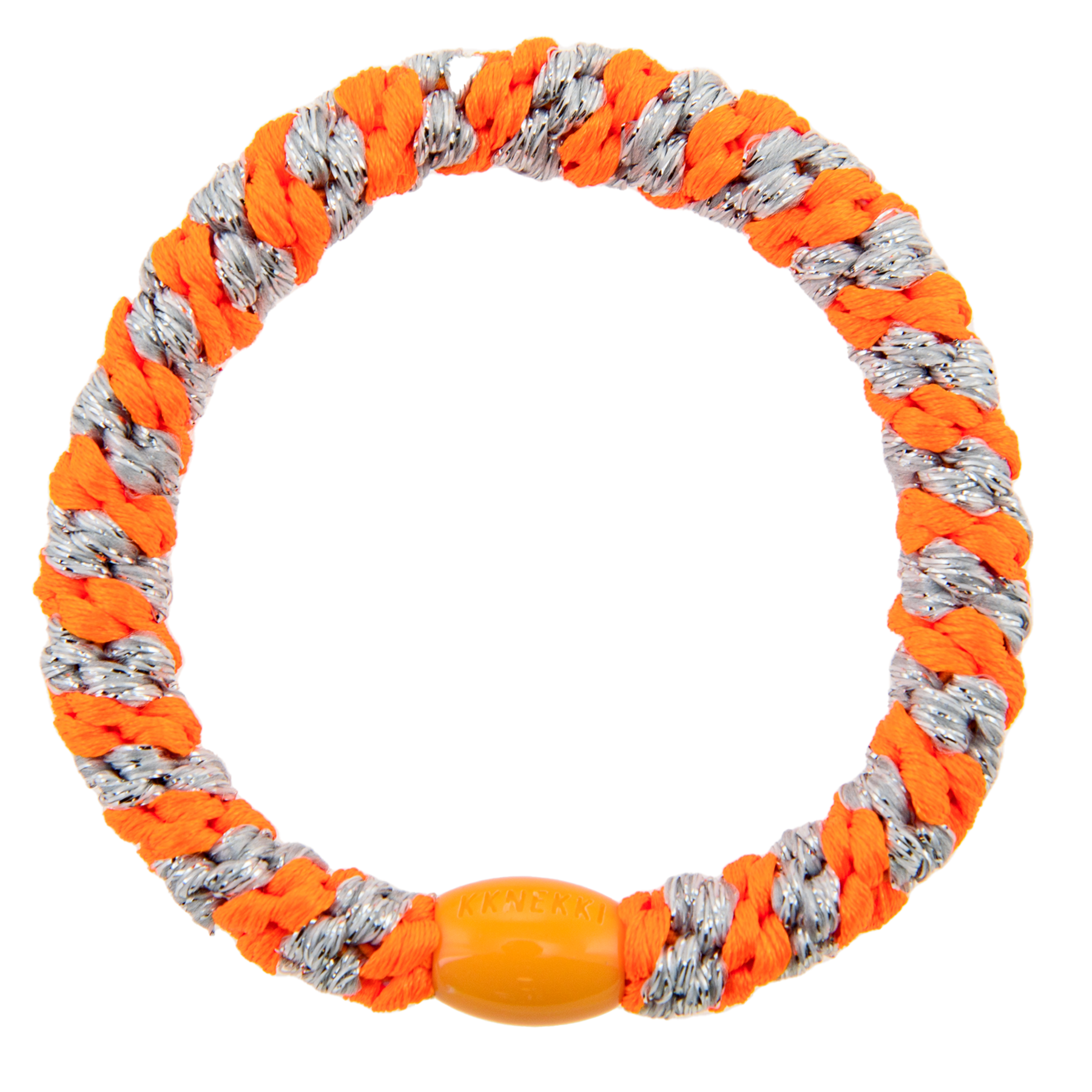Neon orange silver glitter Stripe– KKNEKKI