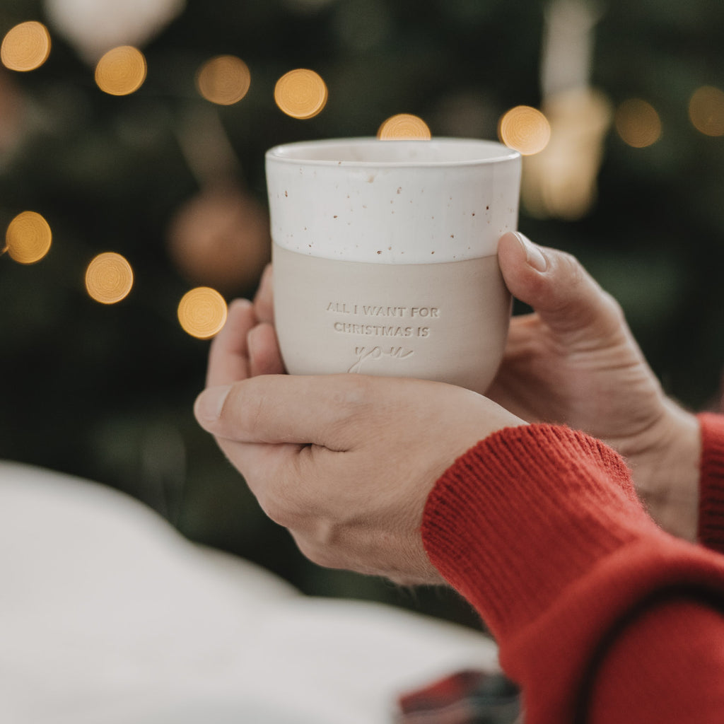 All I want for Christmas is you“-Becher von Eulenschnitt