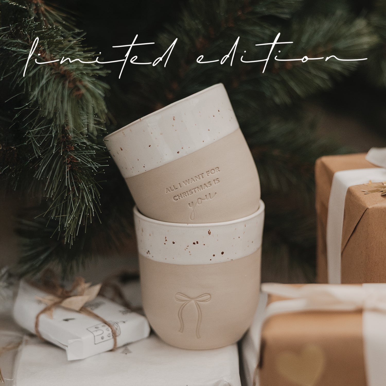 All I want for Christmas is you“-Becher von Eulenschnitt