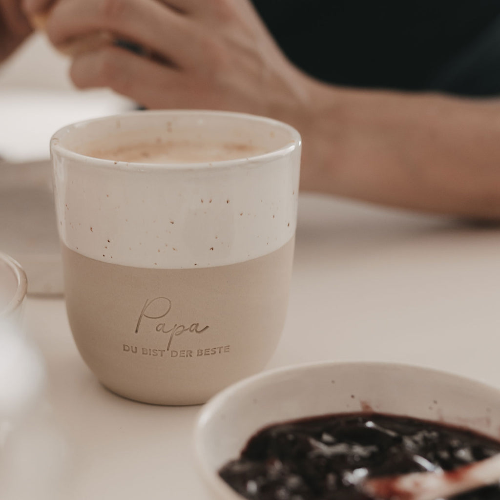 Becher "Papa, du bist der Beste" – Eulenschnitt