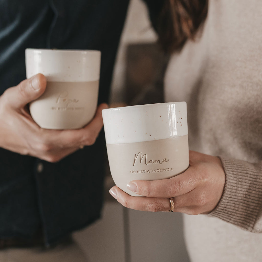 Becher "Mama, du bist wundervoll" – Eulenschnitt