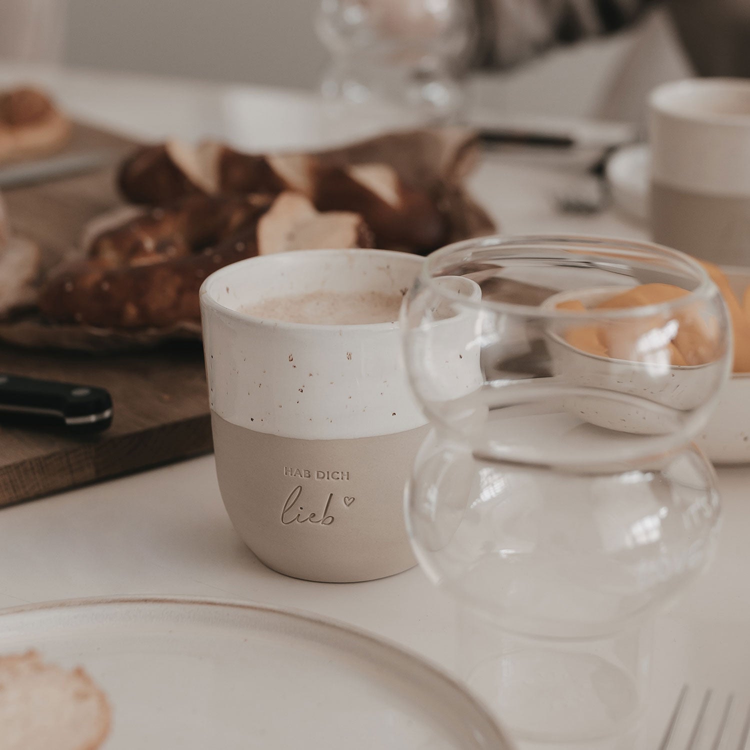 Becher "Hab dich lieb" – Eulenschnitt (Limited Edition)