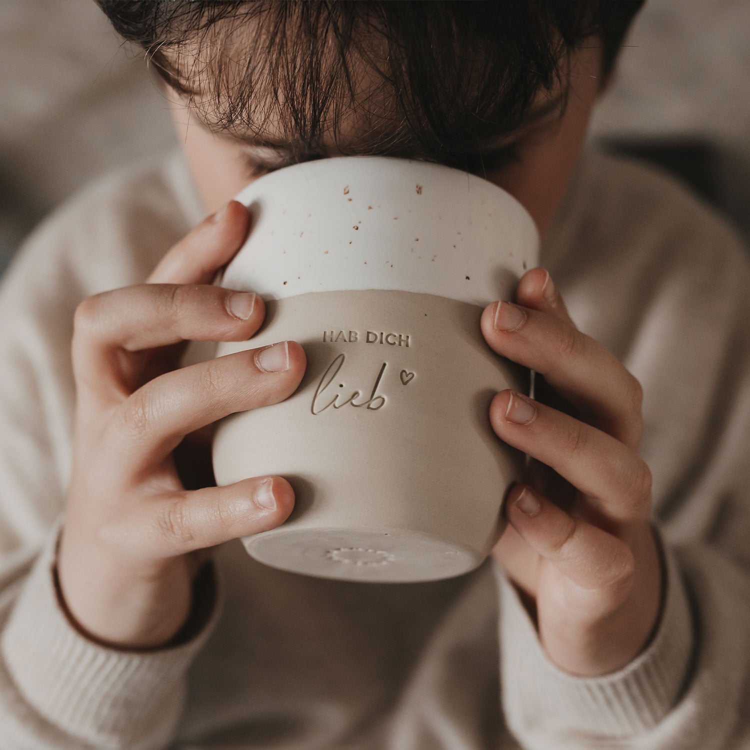 Becher "Hab dich lieb" – Eulenschnitt (Limited Edition)